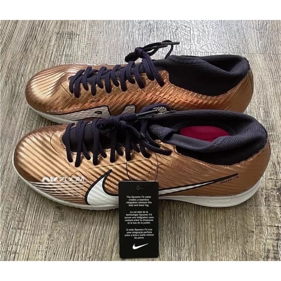 Nike Mens Zoom Superfly 9 Academy IC Metallic Copper Sz 8 DR5946-810 - Picture 1 of 6